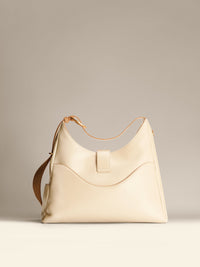 OLEADA Mini Hobo Bag > Women Leather Bag For All Occasions > multiple interior and exterior pockets with a laptop compartment > 13 inch laptop bag > convertible to shoulder bag Reverie Hobo Cloud