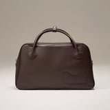 OLEADA NYC Backpack> Leather Backpack For Women > Handbag > Convertible To Shoulder Bag > Fits 14" laptop> Color_Chocolate Marina Carryall