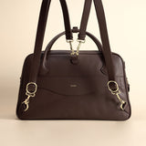 OLEADA NYC Backpack> Leather Backpack For Women > Handbag > Convertible To Shoulder Bag > Fits 14" laptop> Marina Carryall