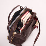 OLEADA NYC Backpack> Leather Backpack For Women > Handbag > Convertible To Shoulder Bag > Fits 14" laptop> Marina Carryall