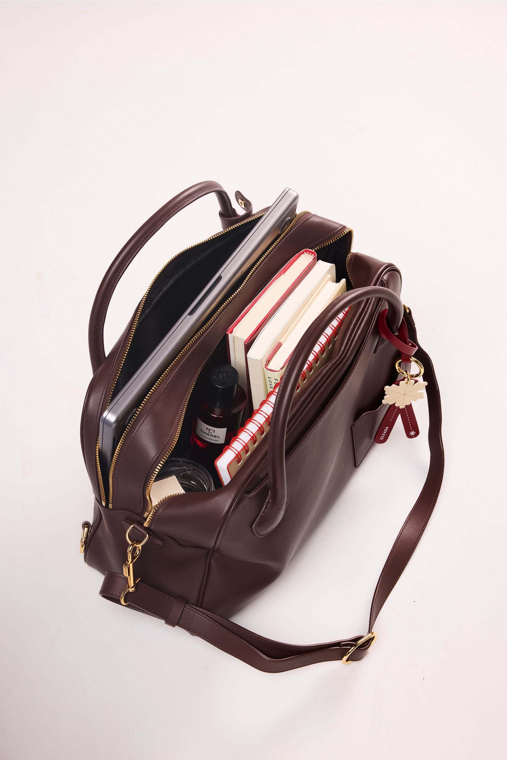 OLEADA NYC Backpack> Leather Backpack For Women > Handbag > Convertible To Shoulder Bag > Fits 14" laptop> Marina Carryall