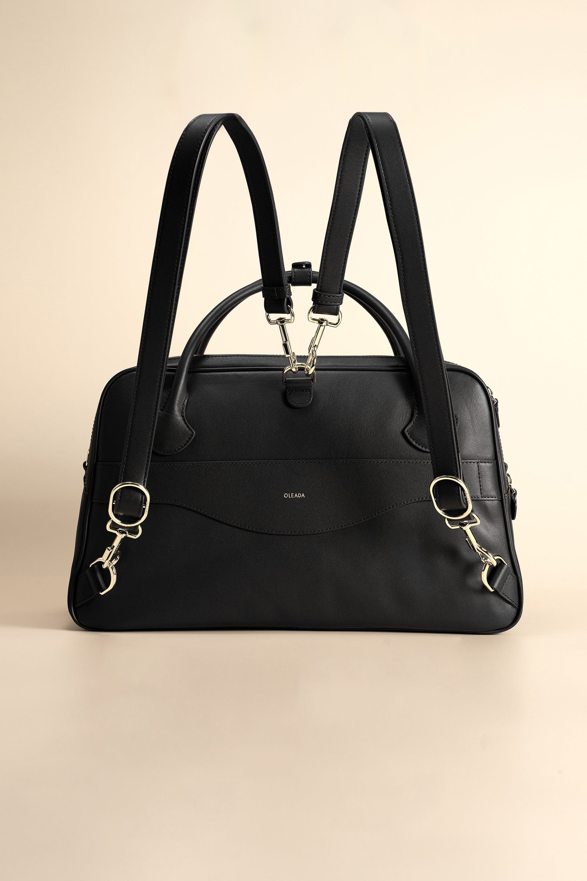 OLEADA NYC Backpack> Leather Backpack For Women > Handbag > Convertible To Shoulder Bag > Fits 14" laptop> Marina Carryall