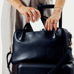 OLEADA NYC Backpack> Leather Backpack For Women > Handbag > Convertible To Shoulder Bag > Fits 14" laptop> Marina Carryall