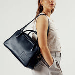 OLEADA NYC Backpack> Leather Backpack For Women > Handbag > Convertible To Shoulder Bag > Fits 14" laptop> Marina Carryall