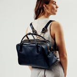 OLEADA NYC Backpack> Leather Backpack For Women > Handbag > Convertible To Shoulder Bag > Fits 14" laptop> Marina Carryall