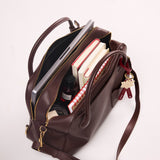 OLEADA NYC Backpack> Leather Backpack For Women > Handbag > Convertible To Shoulder Bag > Fits 14" laptop> Marina Carryall