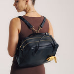 OLEADA NYC Backpack> Leather Backpack For Women > Handbag > Convertible To Shoulder Bag > Fits 14" laptop> Marina Carryall