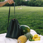 OLEADA NYC Bucket Bag > Leather Tote Bag For Women > Large Capacity Handbag > Convertible To Shoulder Bag > stylish 14 inch laptop bag Marina Soft Bucket