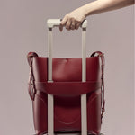 OLEADA NYC Bucket Bag > Leather Tote Bag For Women > Large Capacity Handbag > Convertible To Shoulder Bag > stylish 14 inch laptop bag Marina Soft Bucket