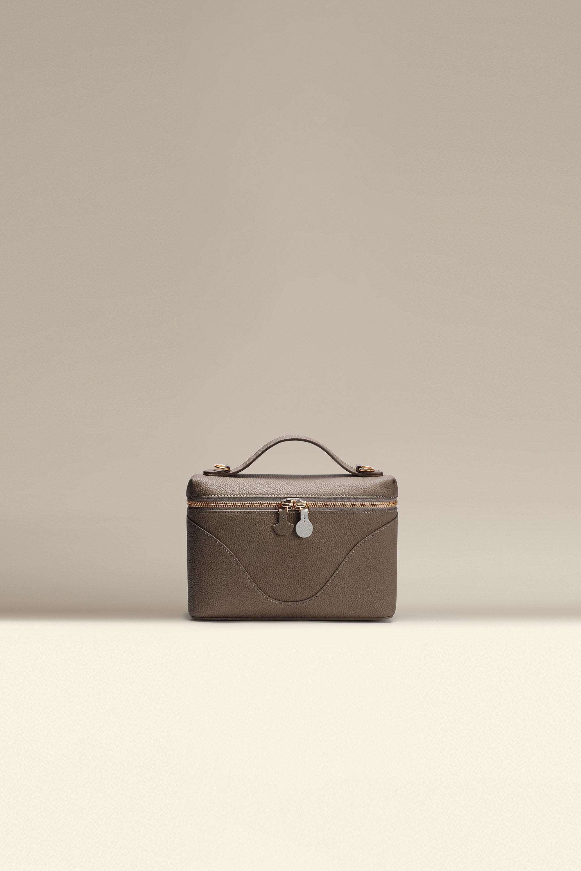 OLEADA NYC Leather Handbag > Women Work Bag > Top Handle Bag > Shoulder Bag > Mini Bag Color_Ash Mini Anchor Bag