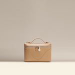 OLEADA NYC Leather Handbag > Women Work Bag > Top Handle Bag > Shoulder Bag > Mini Bag Color_Camel Mini Anchor Bag