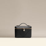 OLEADA NYC Leather Handbag > Women Work Bag > Top Handle Bag > Shoulder Bag > Mini Bag Color_Caviar(G) Mini Anchor Bag