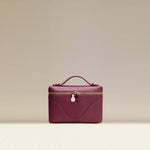 OLEADA NYC Leather Handbag > Women Work Bag > Top Handle Bag > Shoulder Bag > Mini Bag Color_Scarlet Mini Anchor Bag