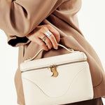 OLEADA NYC Leather Handbag > Women Work Bag > Top Handle Bag > Shoulder Bag > Mini Bag Mini Anchor Bag