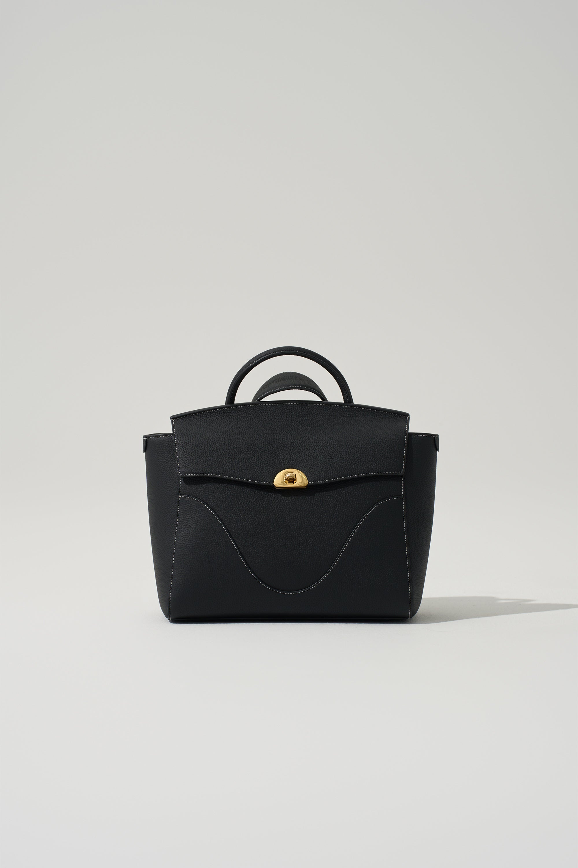 OLEADA NYC Leather Women Work Bag > Convertible To Business Backpack Bag > 13 Inch Laptop Bag > Crossbody Shoulder Bag > Luxury Travel Backpack Color_Onyx(White Stitch) Wavia Bag