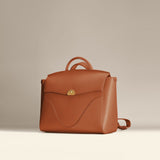 OLEADA NYC Leather Women Work Bag > Convertible To Business Backpack Bag > 14 Inch Laptop Bag > Crossbody Shoulder Bag > Luxury Travel Backpack Color_Chestnut Wavia Bag Plus