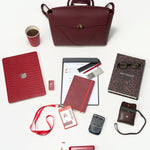 OLEADA NYC Leather Women Work Bag > Convertible To Business Backpack Bag > 14 Inch Laptop Bag > Crossbody Shoulder Bag > Luxury Travel Backpack Wavia Bag Plus