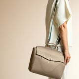 OLEADA NYC Leather Women Work Bag > Convertible To Business Backpack Bag > 14 Inch Laptop Bag > Crossbody Shoulder Bag > Luxury Travel Backpack Wavia Bag Plus