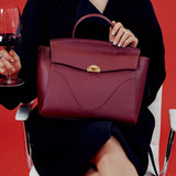 OLEADA NYC Leather Women Work Bag > Convertible To Business Backpack Bag > 14 Inch Laptop Bag > Crossbody Shoulder Bag > Luxury Travel Backpack Wavia Bag Plus