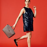 OLEADA NYC Leather Women Work Bag > Convertible To Business Backpack Bag > 14 Inch Laptop Bag > Crossbody Shoulder Bag > Luxury Travel Backpack Wavia Bag Plus