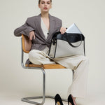 OLEADA NYC Women Work Bag > Leather Bag > Top Handle Handbag > Large Business Satchel > Fits Up To 16'' Laptops> Coast Portfolio Satchel