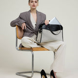 OLEADA NYC Women Work Bag > Leather Bag > Top Handle Handbag > Large Business Satchel > Fits Up To 16'' Laptops> Coast Portfolio Satchel