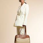 OLEADA NYC Women Work Bag > Leather Bag > Top Handle Handbag > Large Business Satchel > Fits Up To 16'' Laptops> Coast Portfolio Satchel