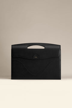 OLEADA NYC Women Work Leather Bag > Business Laptop Sleeve > 16 Inch Laptop Bag > Portable Laptop Briefcase > MacBook Pro Laptop Sleeve Color_Onyx Captain Sleeve Suite Plus