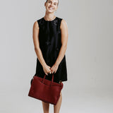 OLEADA NYC Work Tote Bag > Leather Work Tote For Women > Large Capacity Bag > 16 Inch Laptop Bag > Convertible To Shoulder Bag Reverie Tote