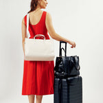 OLEADA NYC Work Tote Bag > Leather Work Tote For Women > Large Capacity Bag > 16 Inch Laptop Bag > Convertible To Shoulder Bag Reverie Tote