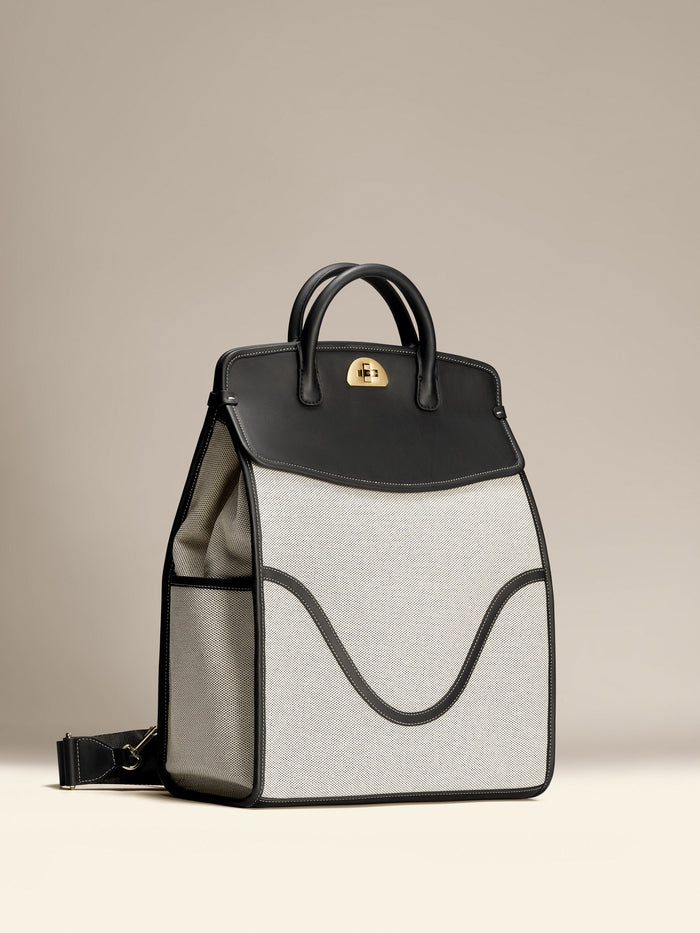 OLEADA Women Work Bag > Leather Bag > Business Travel Backpack > Fits Up To 14'' Laptops Coast Backpack Marble