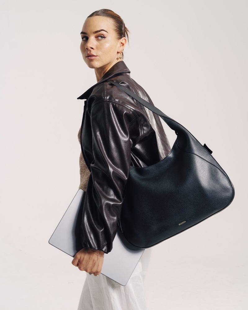 Shop Marina Hobo - OLEADA: Leather Hobo Work Bag for Women