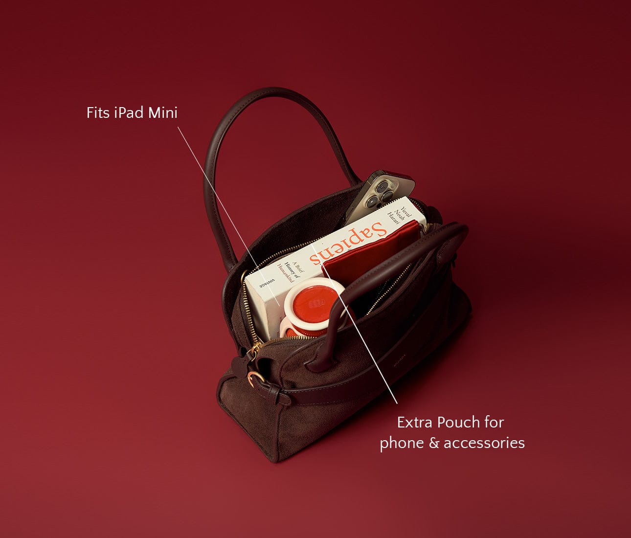 Shop Mini Coast Portfolio Satchel - OLEADA: Luxurious Suede Work