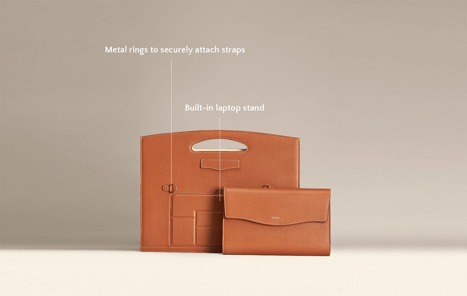 Shop Captain Sleeve Suite - OLEADA: Unisex Leather Laptop