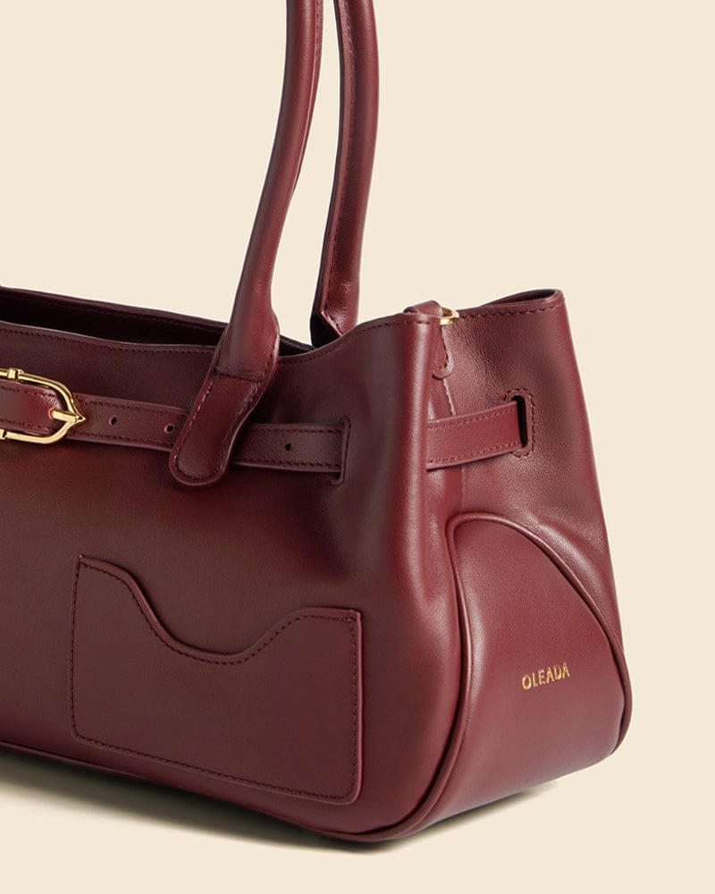 Shop Mini Marina Tote - OLEADA: Leather Work Tote Bag for Women
