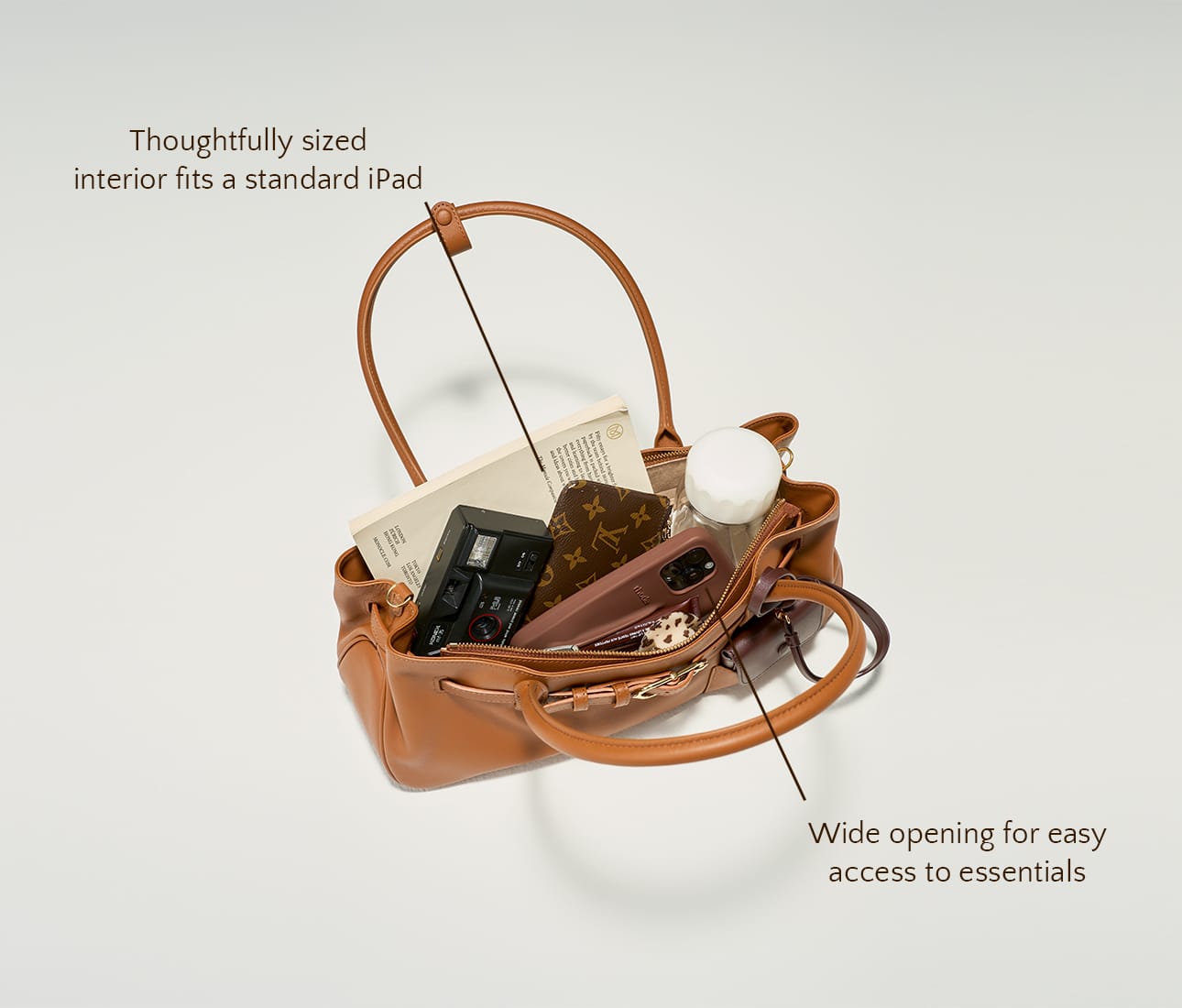 【希少レア】marina bag Shop Mini Marina Tote - OLEADA: Leather Work Tote Bag for Women