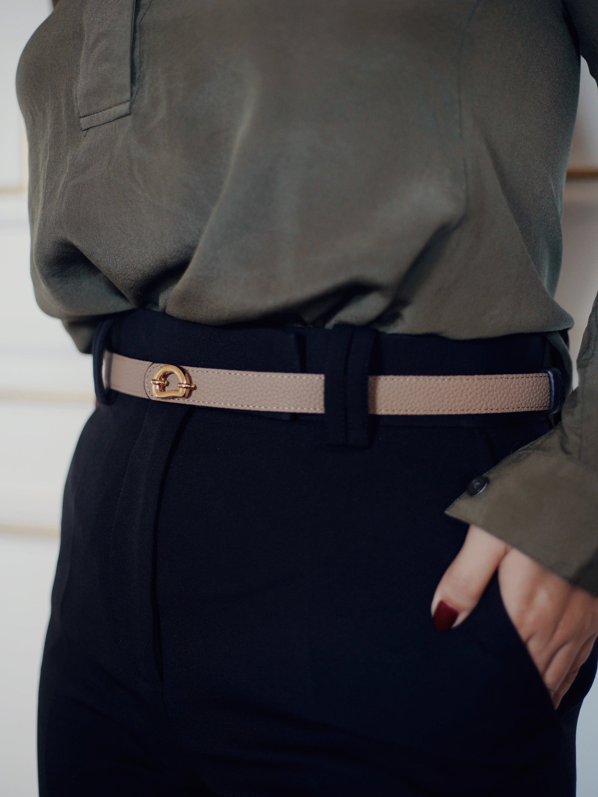 OLEADA Apparel and Accessories > Women > Small Leather Goods > Leather Belt Sunrise Reversible Belt