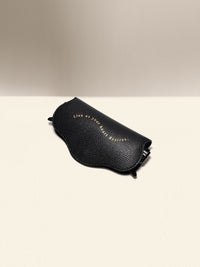 OLEADA Apparel and Accessories > Women > Small Leather Goods > Leather Glasses Case Jet-set Glasses Case Onyx