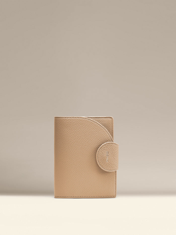 OLEADA Apparel and Accessories > Women > Small Leather Goods > Leather Passport Holder Jet-set Passport Holder Latte