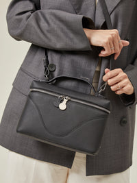 OLEADA Leather Handbag > Women Work Bag > Top Handle Bag > Shoulder Bag > Mini Bag Mini Anchor Bag Caviar
