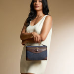 OLEADA Leather Handbag > Women Work Bag > Top Handle Bag > Shoulder Bag > Mini Bag Mini Anchor Bag CocoDenim