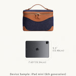 OLEADA Leather Handbag > Women Work Bag > Top Handle Bag > Shoulder Bag > Mini Bag Mini Anchor Bag NutsDenim