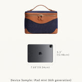 OLEADA Leather Handbag > Women Work Bag > Top Handle Bag > Shoulder Bag > Mini Bag Mini Anchor Bag NutsDenim