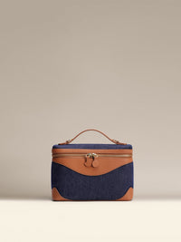 OLEADA Leather Handbag > Women Work Bag > Top Handle Bag > Shoulder Bag > Mini Bag Mini Anchor Bag NutsDenim