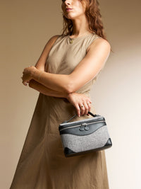 OLEADA Leather Handbag > Women Work Bag > Top Handle Bag > Shoulder Bag > Mini Bag Mini Anchor Bag Truffle