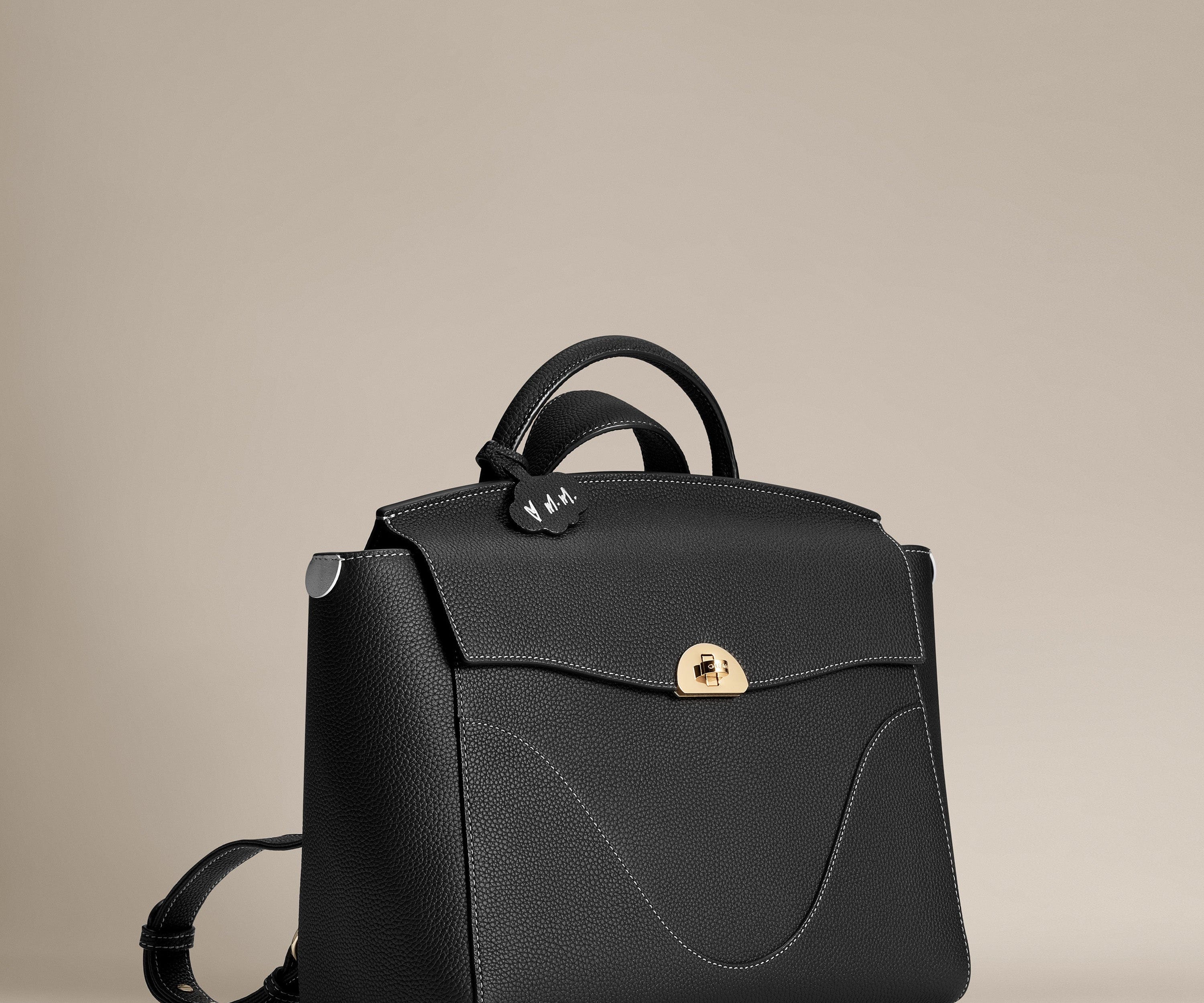 OLEADA Leather Women Work Bag > Convertible To Business Backpack Bag > 13 Inch Laptop Bag > Crossbody Shoulder Bag > Luxury Travel Backpack From Boardroom to Ballroom - Wavia Bag - Maye Musk Limited Edition