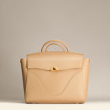 OLEADA Leather Women Work Bag > Convertible To Business Backpack Bag > 13 Inch Laptop Bag > Crossbody Shoulder Bag > Luxury Travel Backpack Wavia Bag Champagne