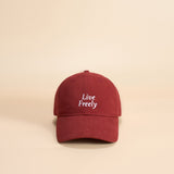 OLEADA NYC Apparel and Accessories > Women > Small Leather Goods > Cap Color_Scarlet OLEADA Cap