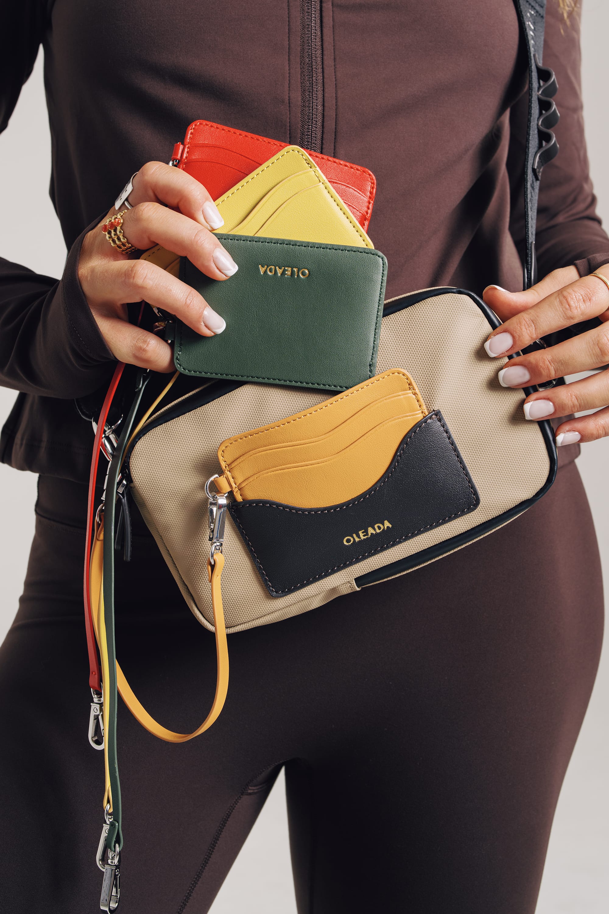 OLEADA NYC Apparel and Accessories > Women > Small Leather Goods > Leather Cardholder AnyWear Cardholder