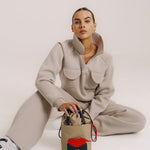 OLEADA NYC Apparel and Accessories > Women > Small Leather Goods > Leather Cardholder Color_Abu Dhabi AnyBucket